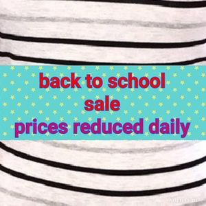 Back to school sale
